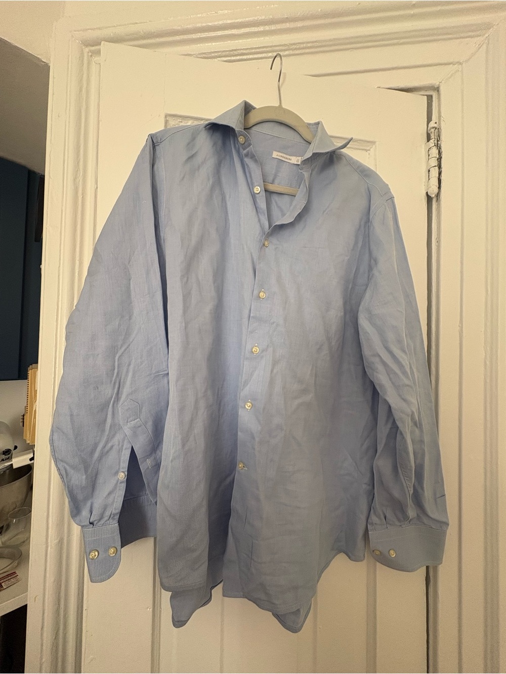 J. Lindeberg Pale Blue Men's Button-Down Casual Shirt